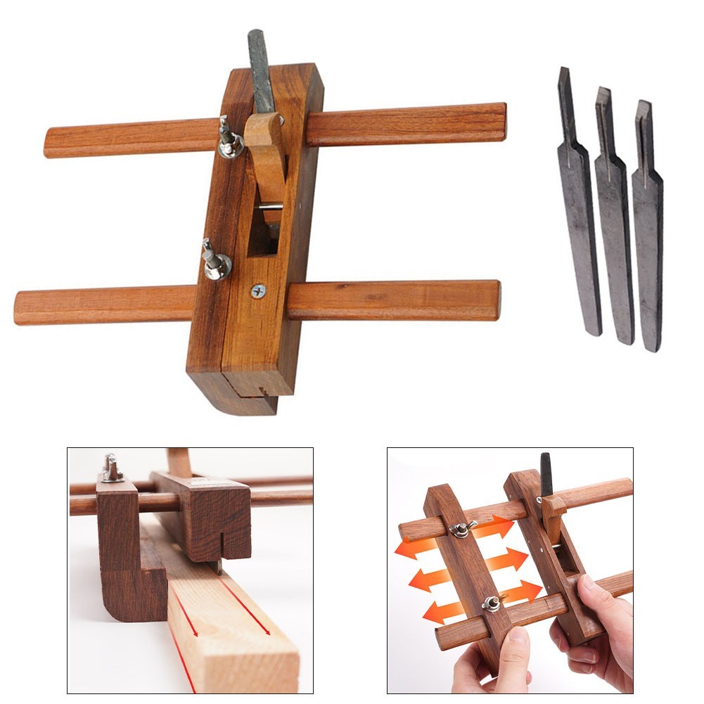 Wooden Grooving Planer Carpentry Polished Trimming Plane Tool Carpenter ...