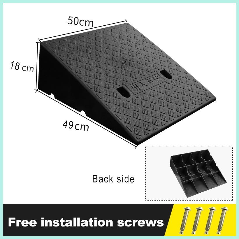 KSL Portable Lightweight Curb Ramps Heavy Duty Plastic Threshold Ramp ...