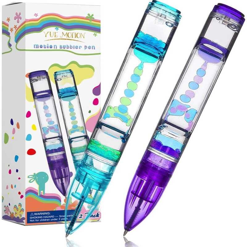 Liquid Motion Timer Fidget Pens Office Desk Toys Colorful Oil Pen ...
