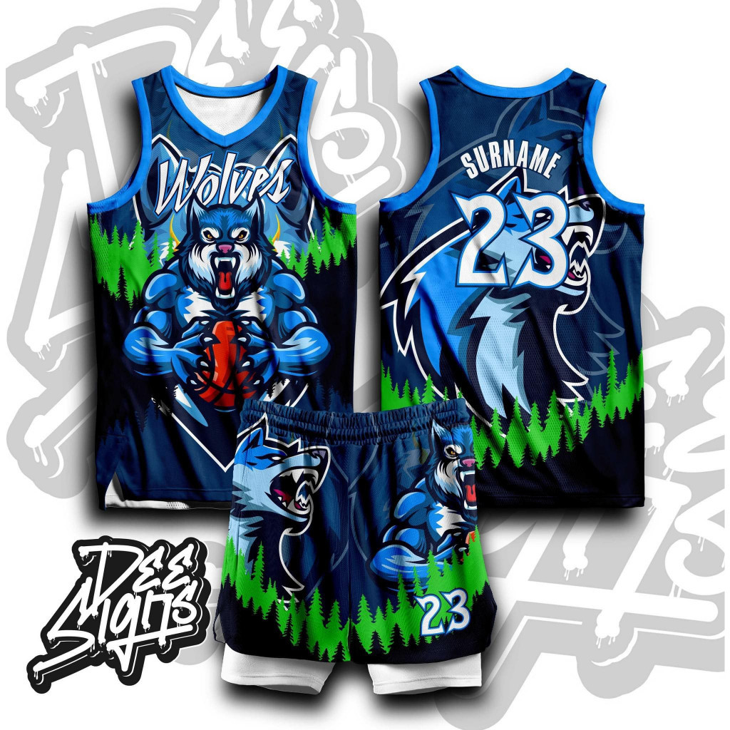 New wolves 12 customize of name and number and team name for free ...