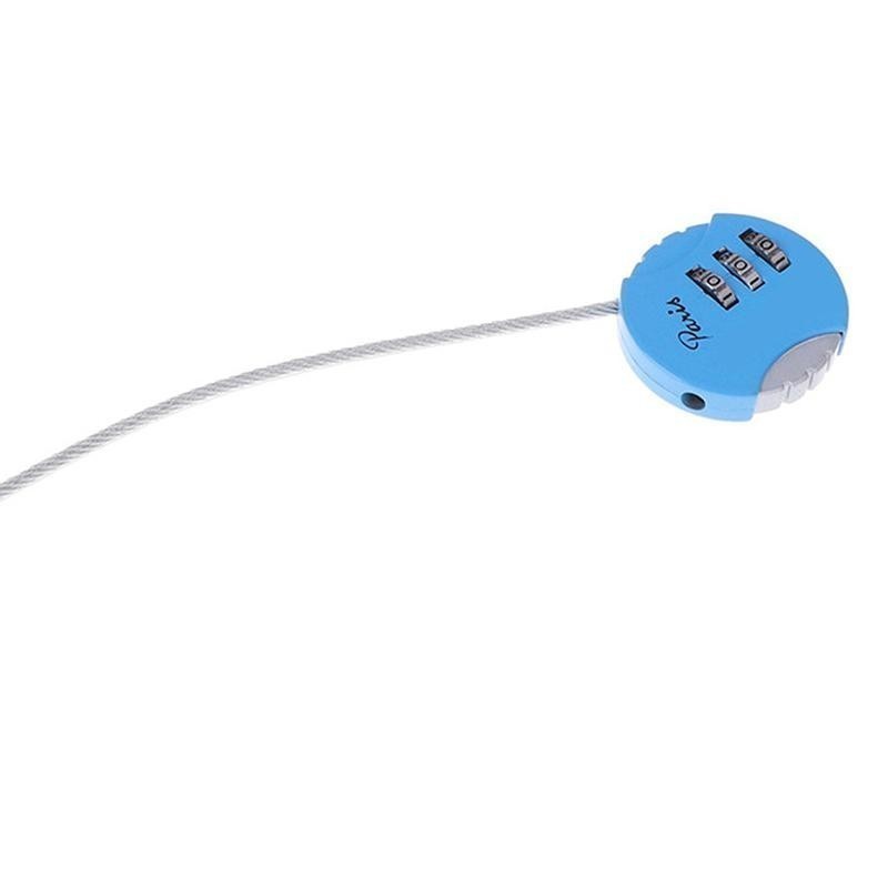 Wire rope password lock padlock luggage bicycle custom password lock ...