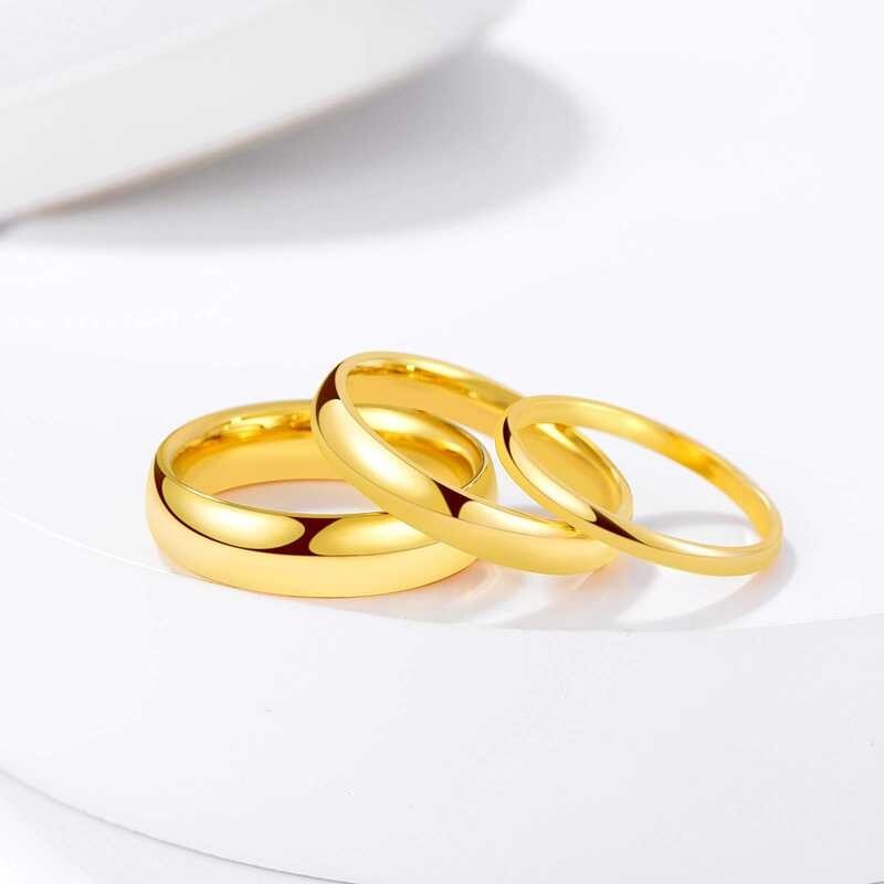 Ongpin 2024 COD Mnl Gold Lover Rings Couple Stainless Steel Ring ...