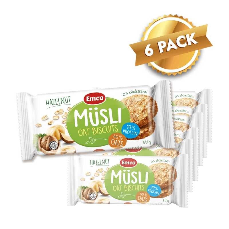 Musli Oat Biscuits Hazelnut 60g (6 packs) Shopee Philippines