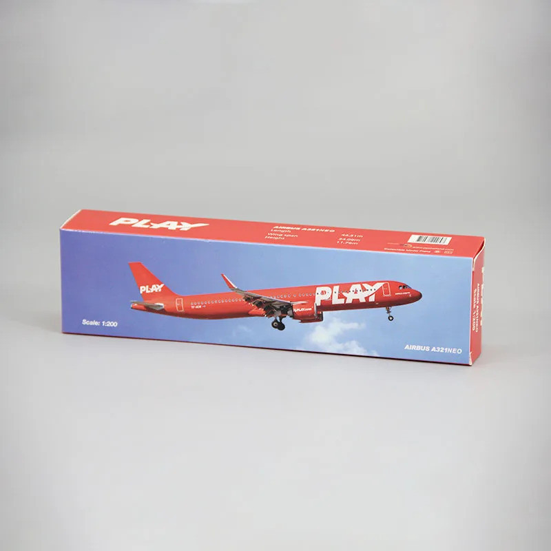 1200 ♪ Scale A321neo Flyplay Iceland Play Air ABS Plastic Airplane