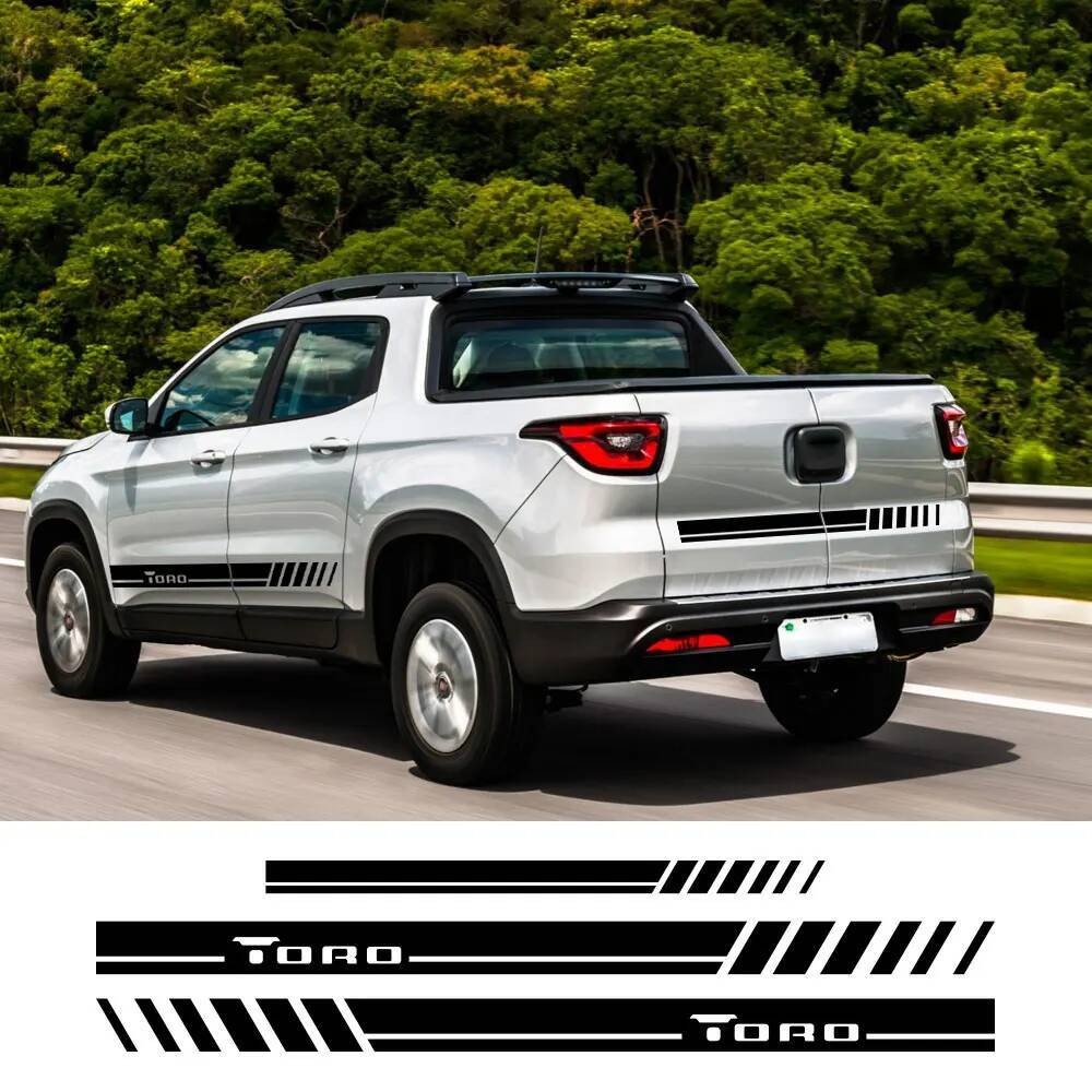 Door Pickup Side Stripes Stickers For Fiat Toro Ultra Volcano Freedom ...