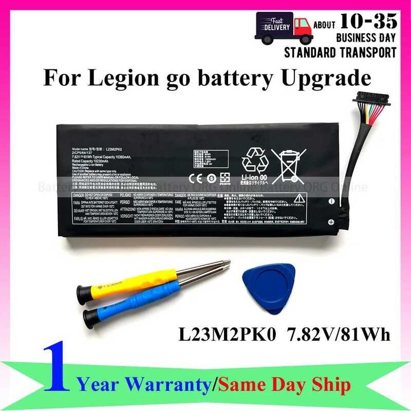 Batteria 7,82V 81Wh Per Lenovo Legion Go 8APU1 - Ricambio L23M2PK0 L23B2PK0 5B11M36299, 6 Celle Li-Ion
