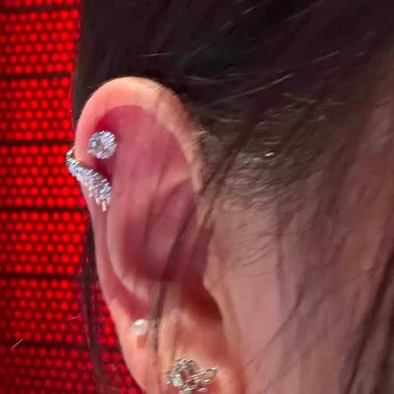 Wings Stunning Angel Ear Bone Stud Titanium Steel Versatile Niche ...