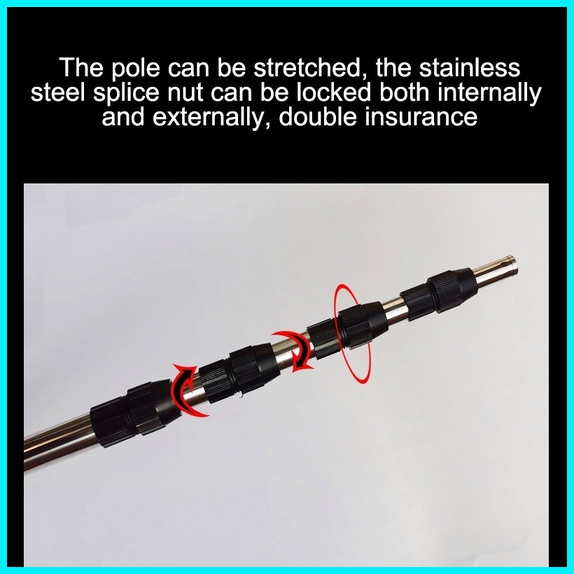 【High quality】4-10M Fruit Picker Long Pole Stainless Steel Highaltitude ...