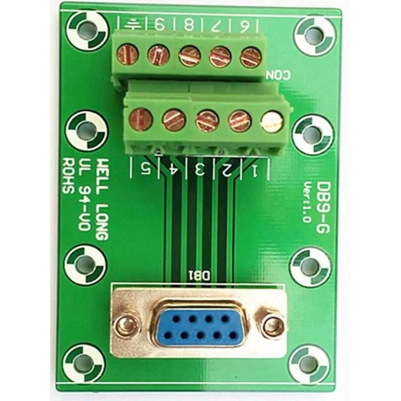 Db9 D-Sub Female Header Breakout Board, Terminal Block, Connector ...