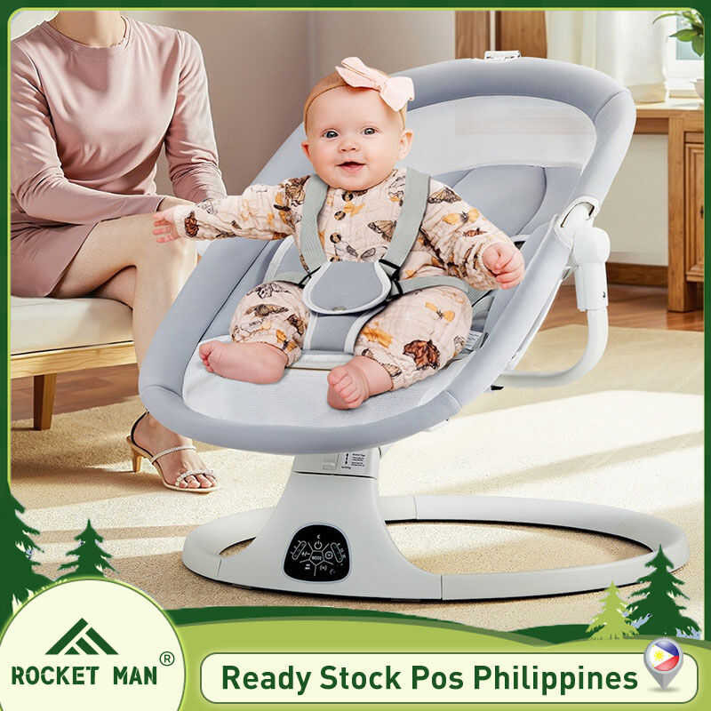 Baby Electric Rocking Chair Smart Bluetooth Crib 0-2 Years Old 20Kg ...