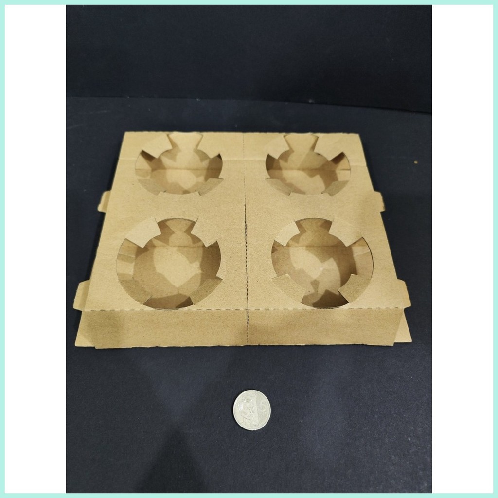 Plastic Cups Takeout Box / Drinks Takeaway Box 4 drinks or 2 drinks Box ...