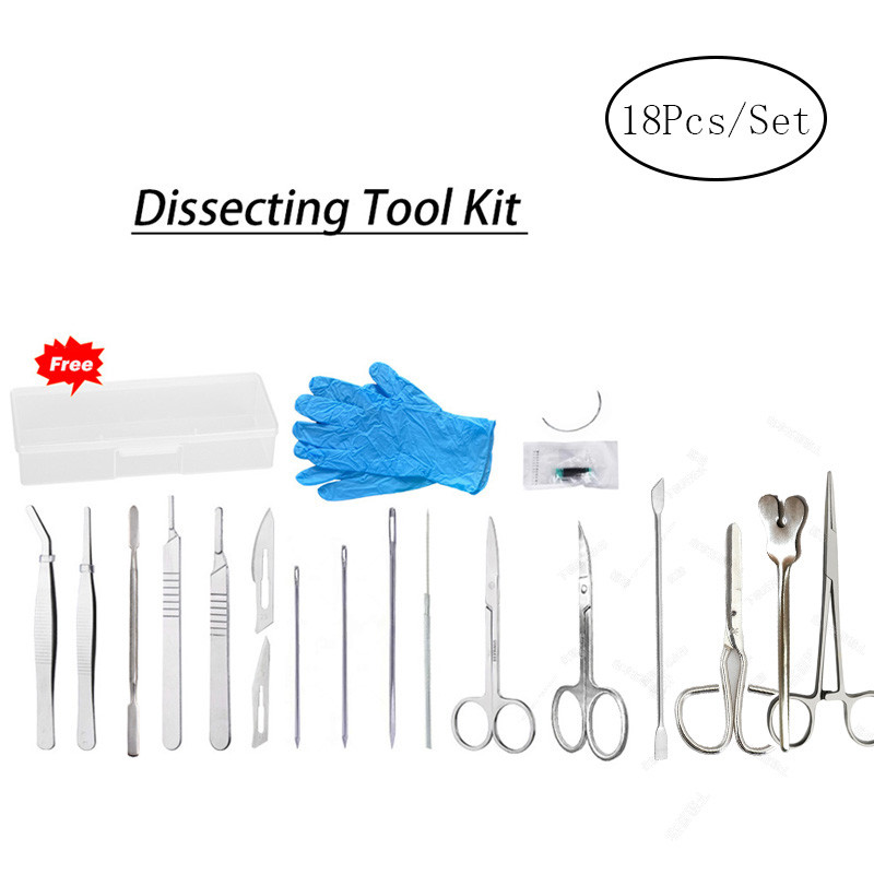 7/14Pcs Dissector Microscope dissecting tool kit Veterinary Dissecting ...