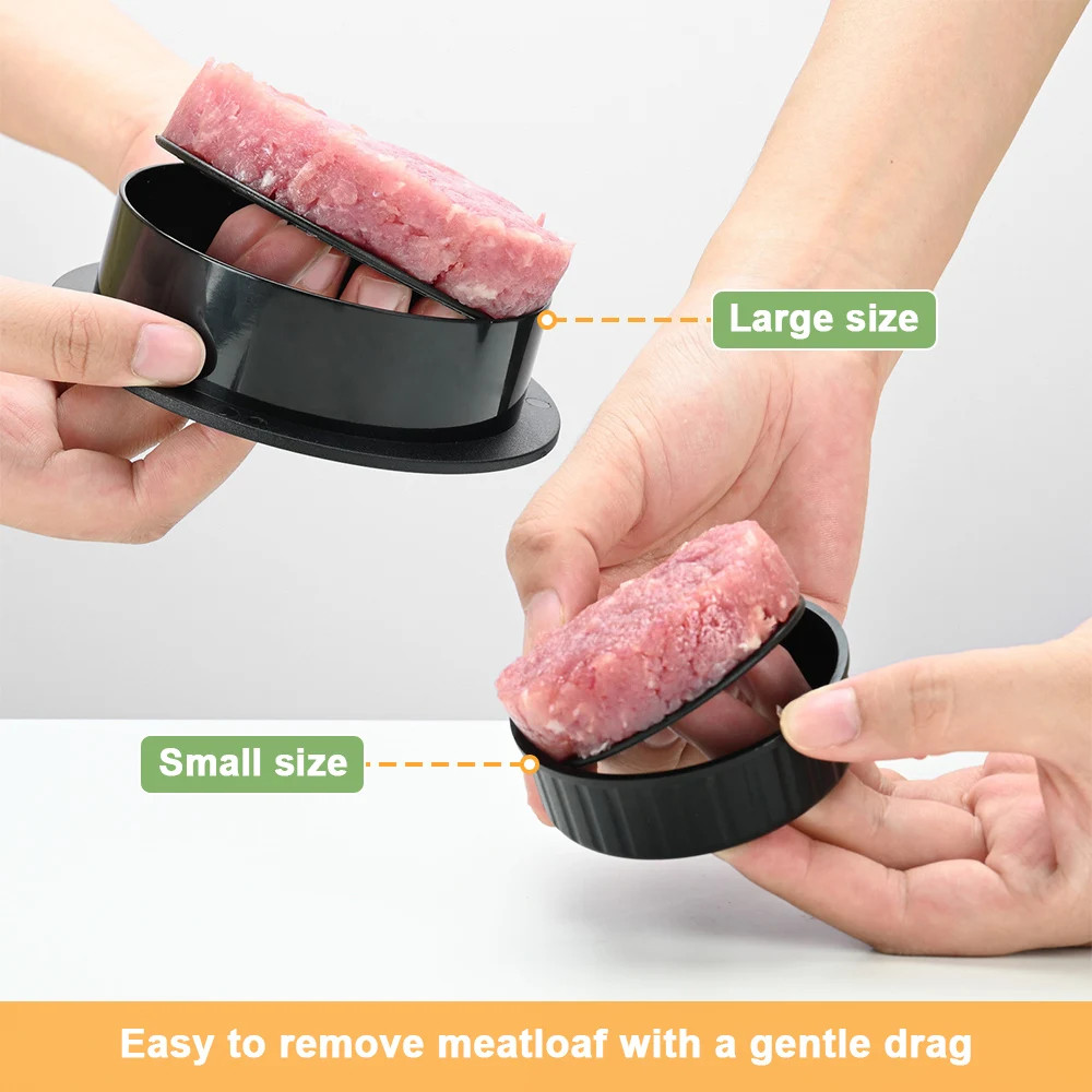 3IN1 Burger Press Patty Maker Non-Stick Stuffed Press Burger Patties ...