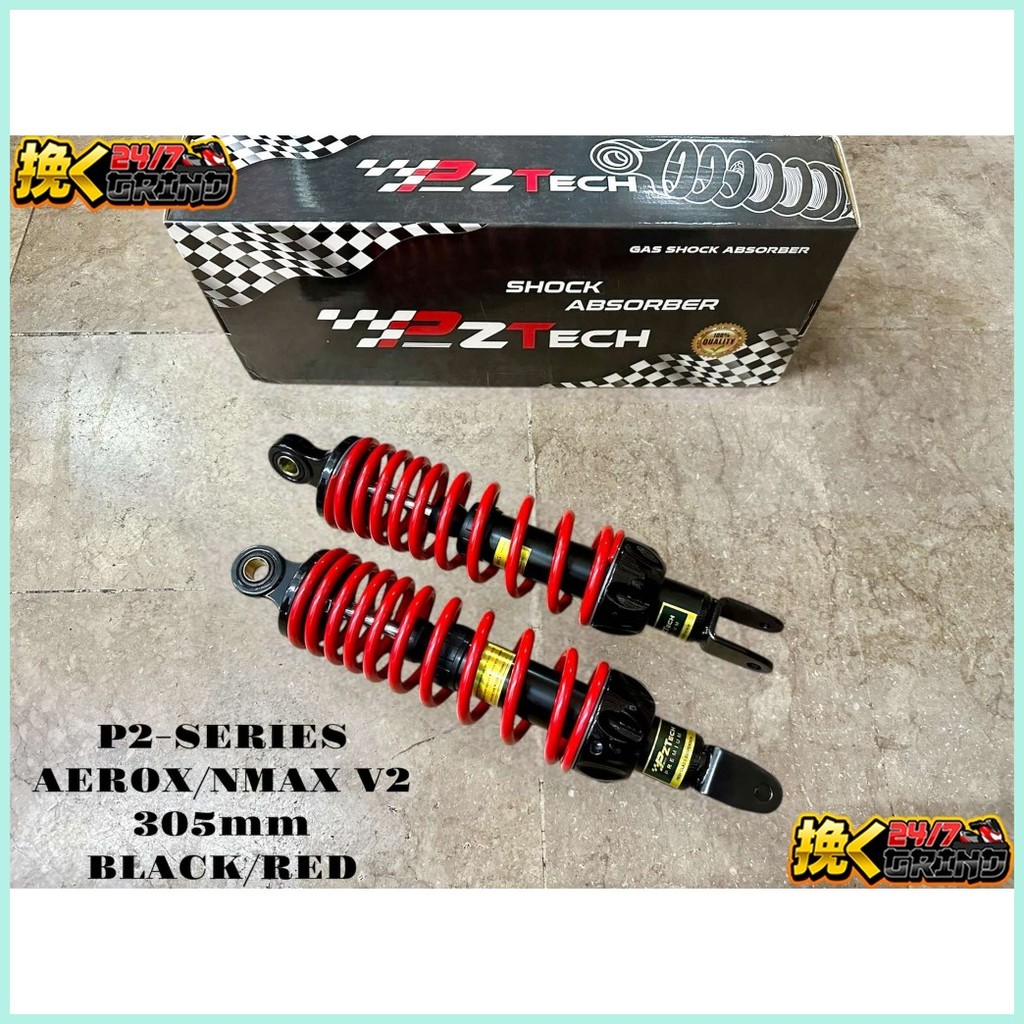 PZ TECH 335mm Rear Shock Absorber Suspension For AEROX/ NMAX /PCX / ADV ...