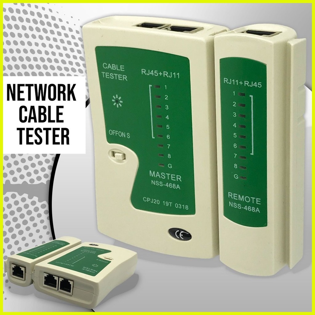 RJ45 CAT5e CAT6 RJ11 LAN and Telephone Network Cable Tester | Shopee ...