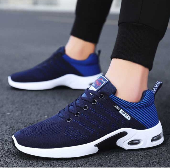 3F Jeiky. Men's Blue Air-Cushion XBO Canvas Running Shoes #M808 ...