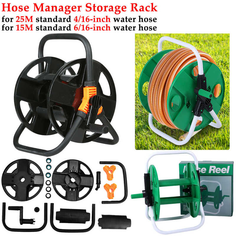 Watering Garden Hose 15-25 M Free Standing Winder Portable Hose Reel ...