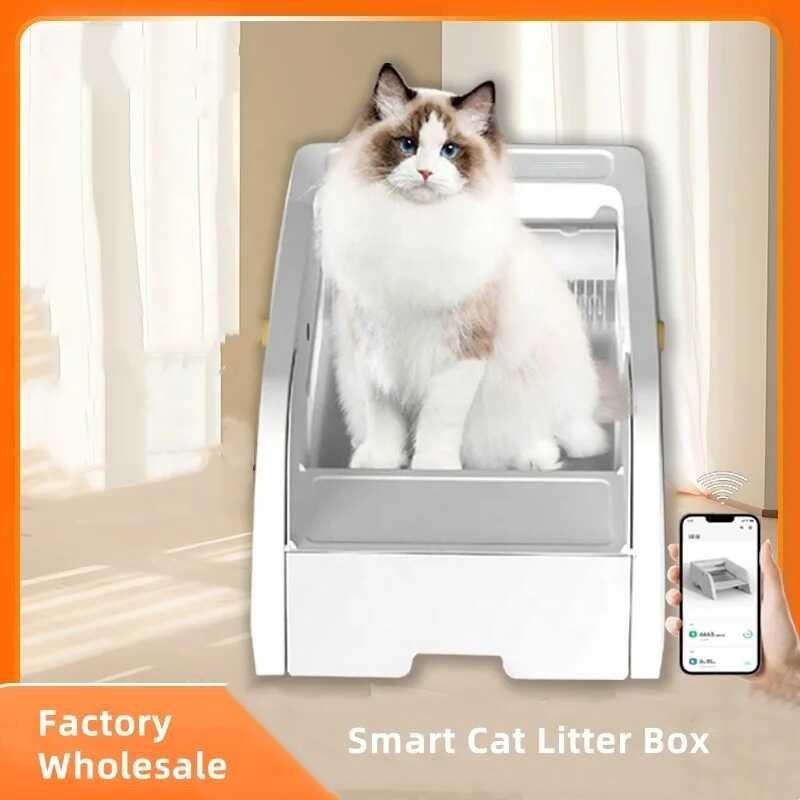 Self OpenTop Cleaning Automatic Cat Litter Box With APP Control For