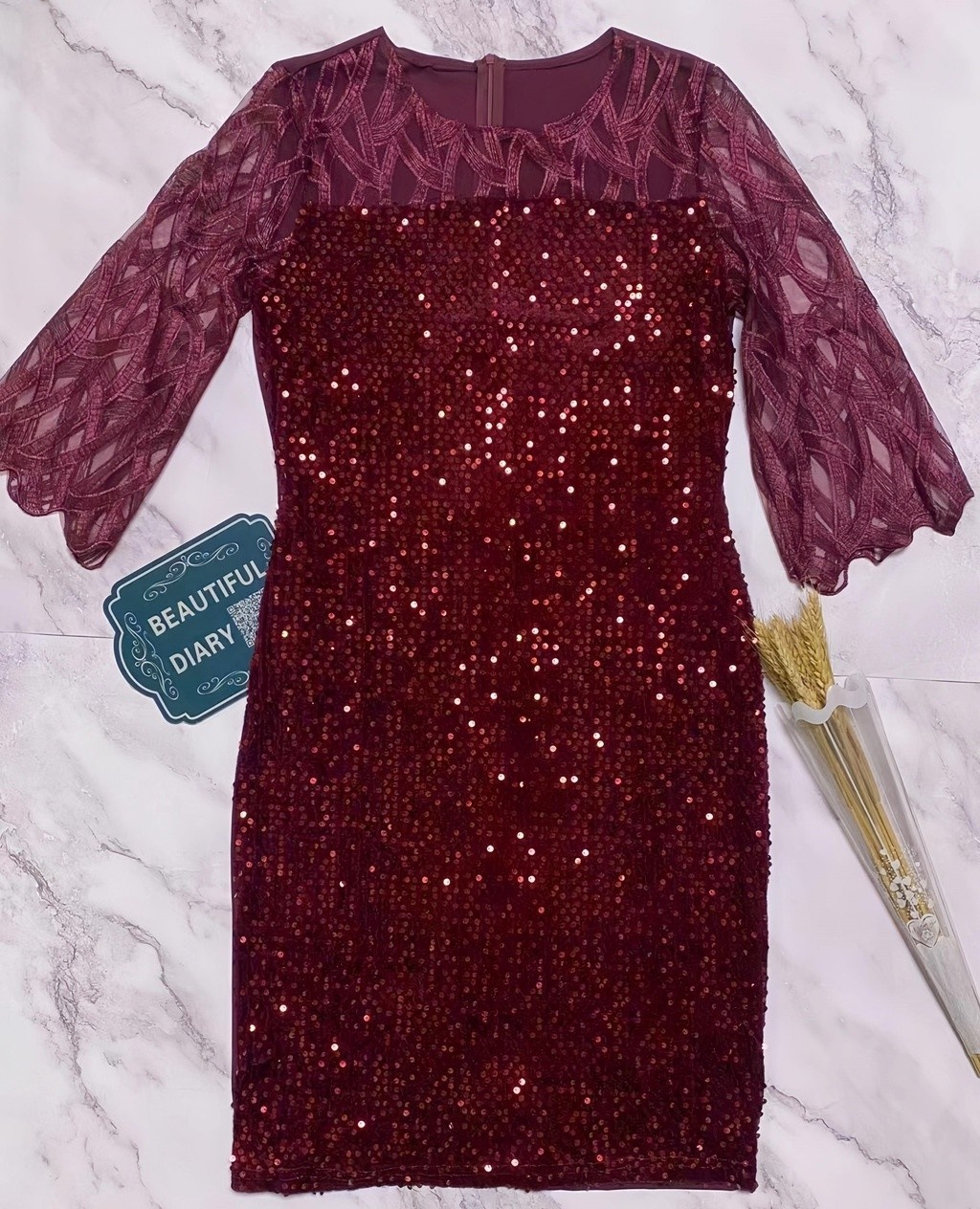 【Ship From Manila+COD】Plus Size Evening Gown 2024 - Elegant Sequin ...