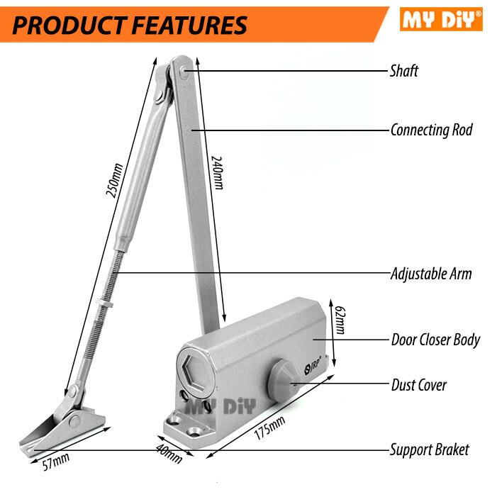MYDIYHOMEDEPOT AUTOMATIC DOOR CLOSER HEAVY DUTY HYDRAULIC AUTOMATIC
