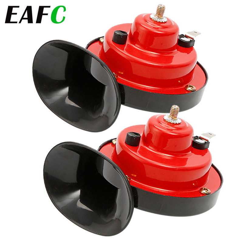 2pcs Waterproof Super Snail Horn for Motorcycle Car Train Trucks 12V