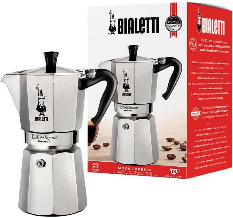 Iconic Bialetti Express: Stovetop Espresso Maker, Makes Real Italian ...