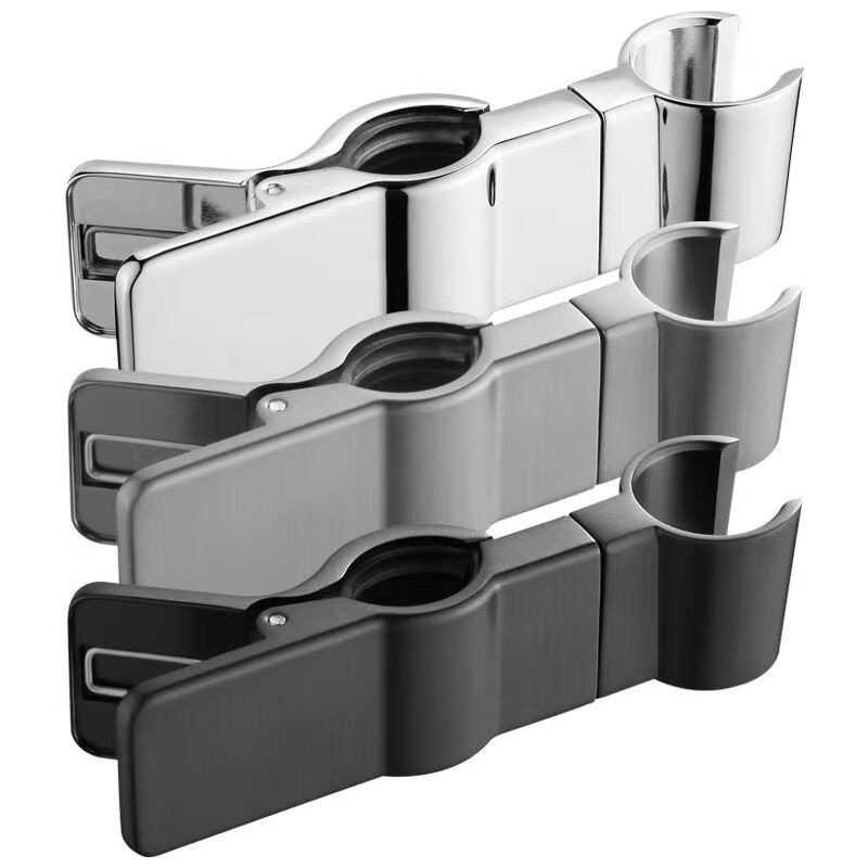 Rod Clip-on Shower Bracket No Disassembly Adjustable Buckle Lift Slide ...