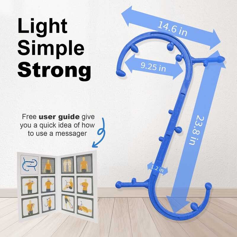 Trigger Point Self Massage Stick Hook Theracane Body Muscle Relief ...