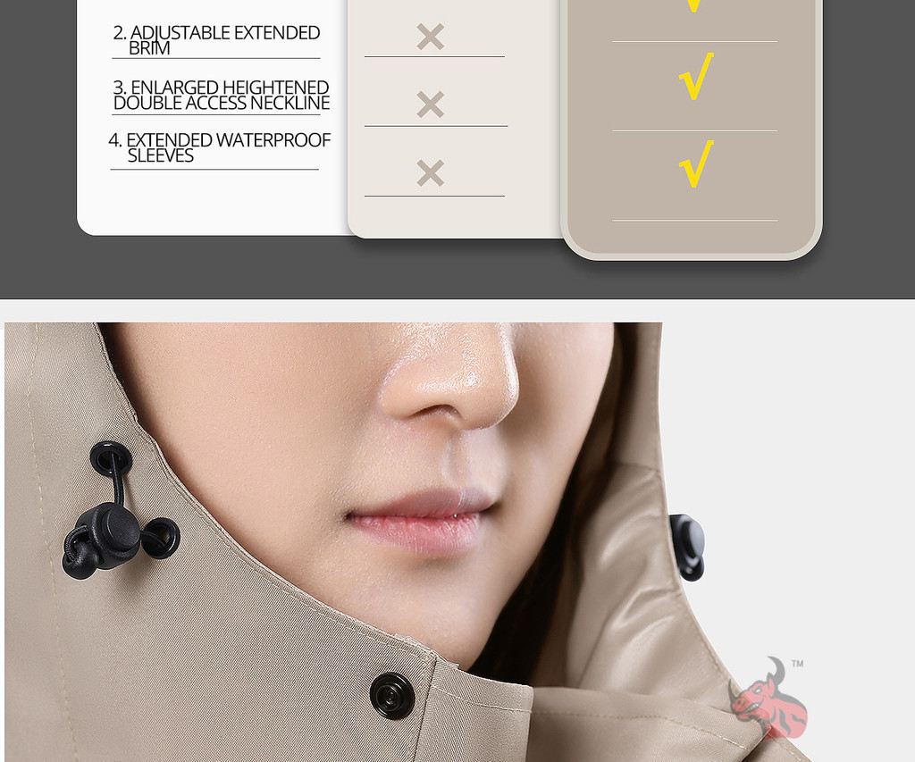 Thickened Adult Waterproof Motorcycle Raincoat Durable Waterproof ...
