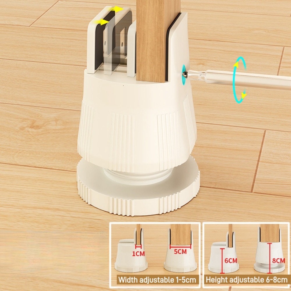 6-8Cm Table Leg Extender Height Adjustable Table Foot Pads Furniture ...