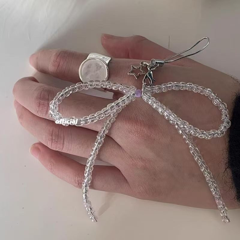 Silvery Mobile Phone Chain Rope New Love Metal Ball Phone Chain Mobile ...