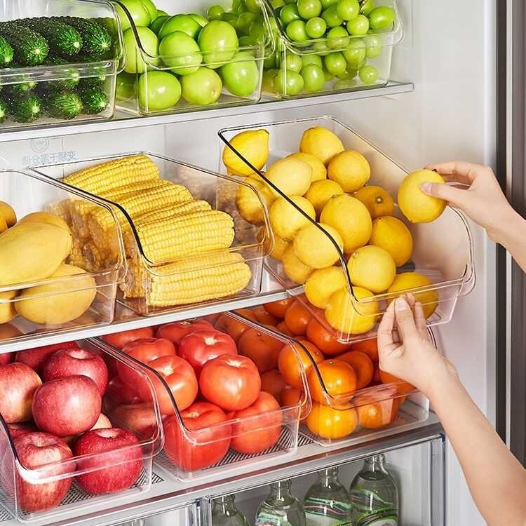 2025 Refrigerator kitchen drawer style plastic rectangular egg freezer ...