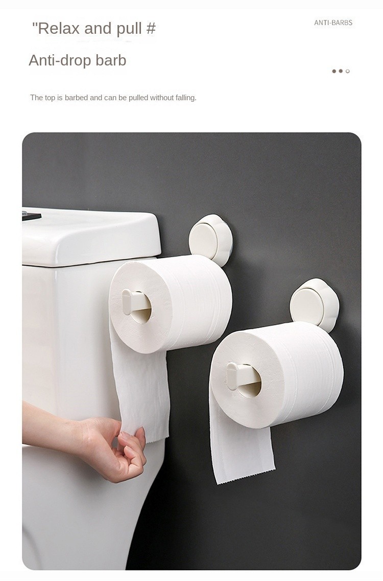 JIANJIA Suction Cup Kitchen Paper Towel Holder Toilet Paper Tissue Roll ...
