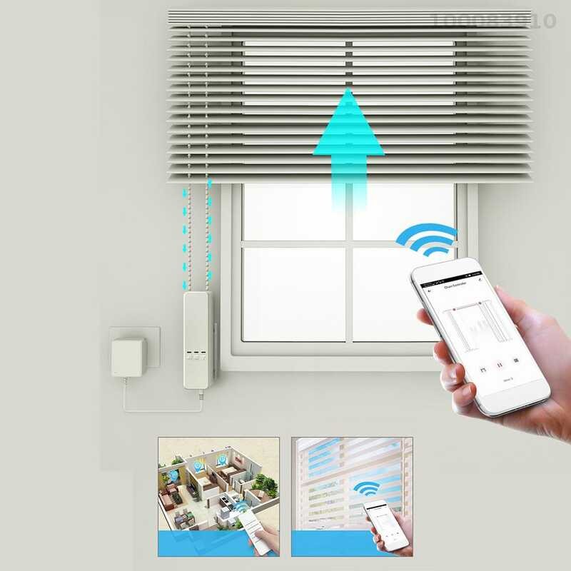 Intelligent Lepmerk Tuya Pull Bead Curtain Motor Electric Roller Bds
