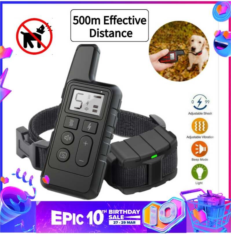Electric AntiBark Shock Dog Training Collar Obedience Collar Vibration