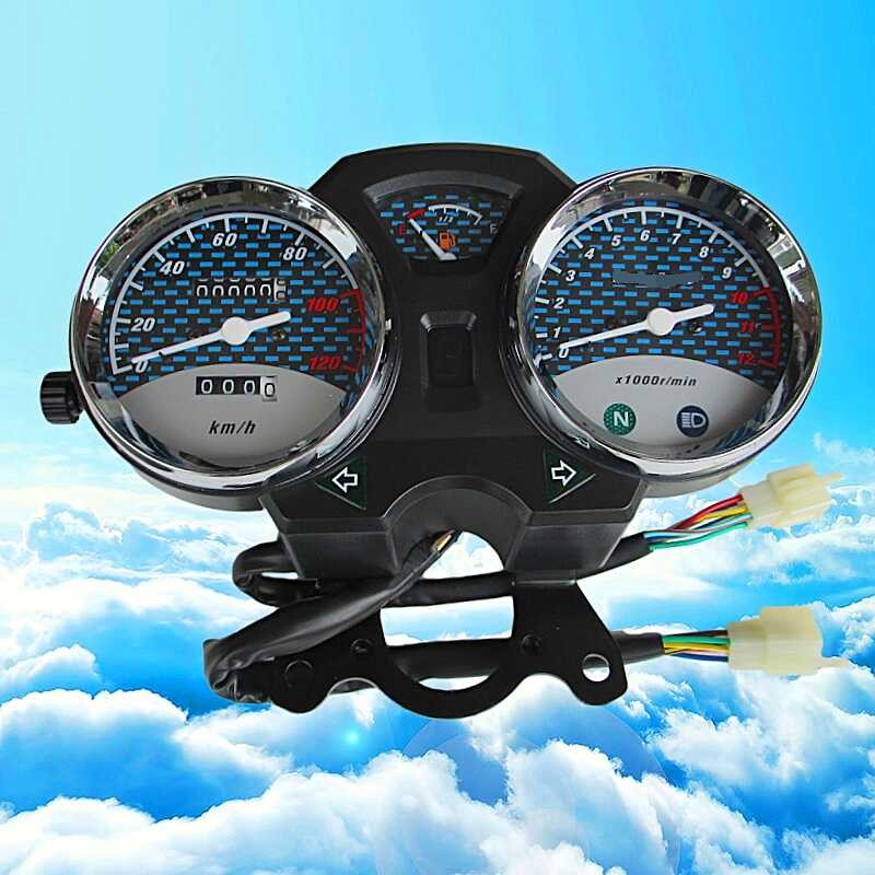 Tachometer Motorcycle Speedometer Speed Meter Clock Instrument Assembly ...