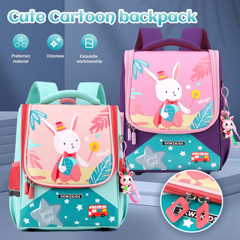 kids cute rabbit school bag backpack boys and girls kindergarten Anti ...