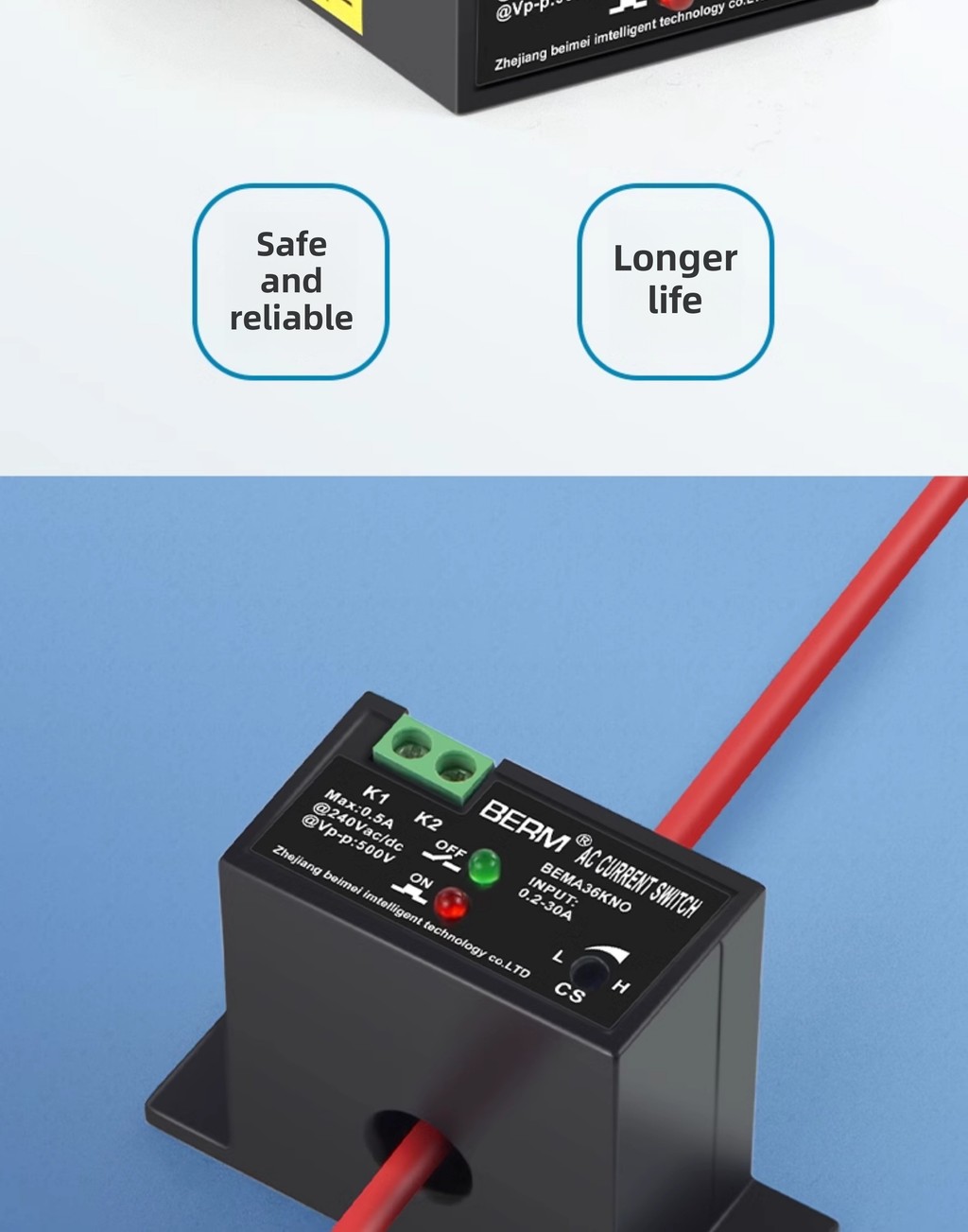 AC Current Sensor Switch Transformer Linkage Controller Relay Current ...