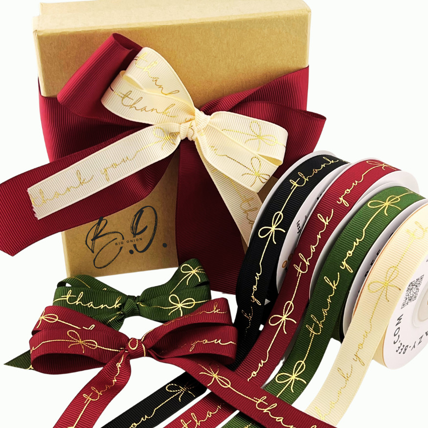 Thank You Ribbon Terima Kasih Riben hadiah Reben Packaging INS Style ...