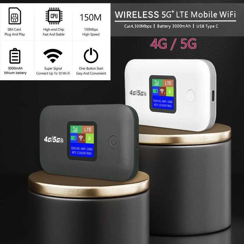 Universal 4G/5G Mobile Wifi Router Small Strong Signal Pocket WIFI ...