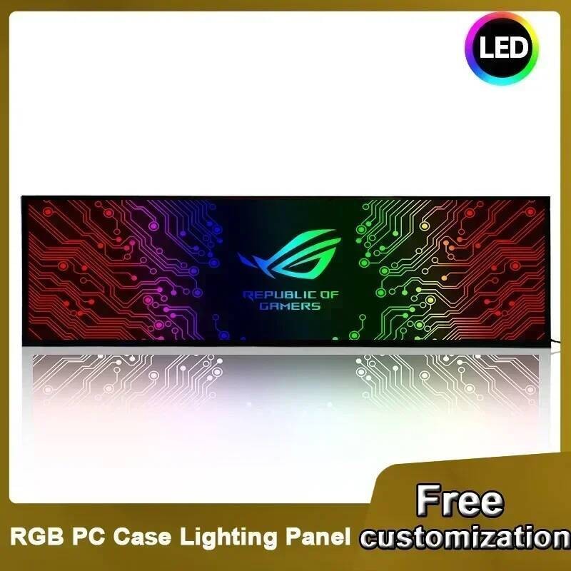 Computer Customize Case RGB Lighting Panel ARGB MOD VGA Side Backplate ...