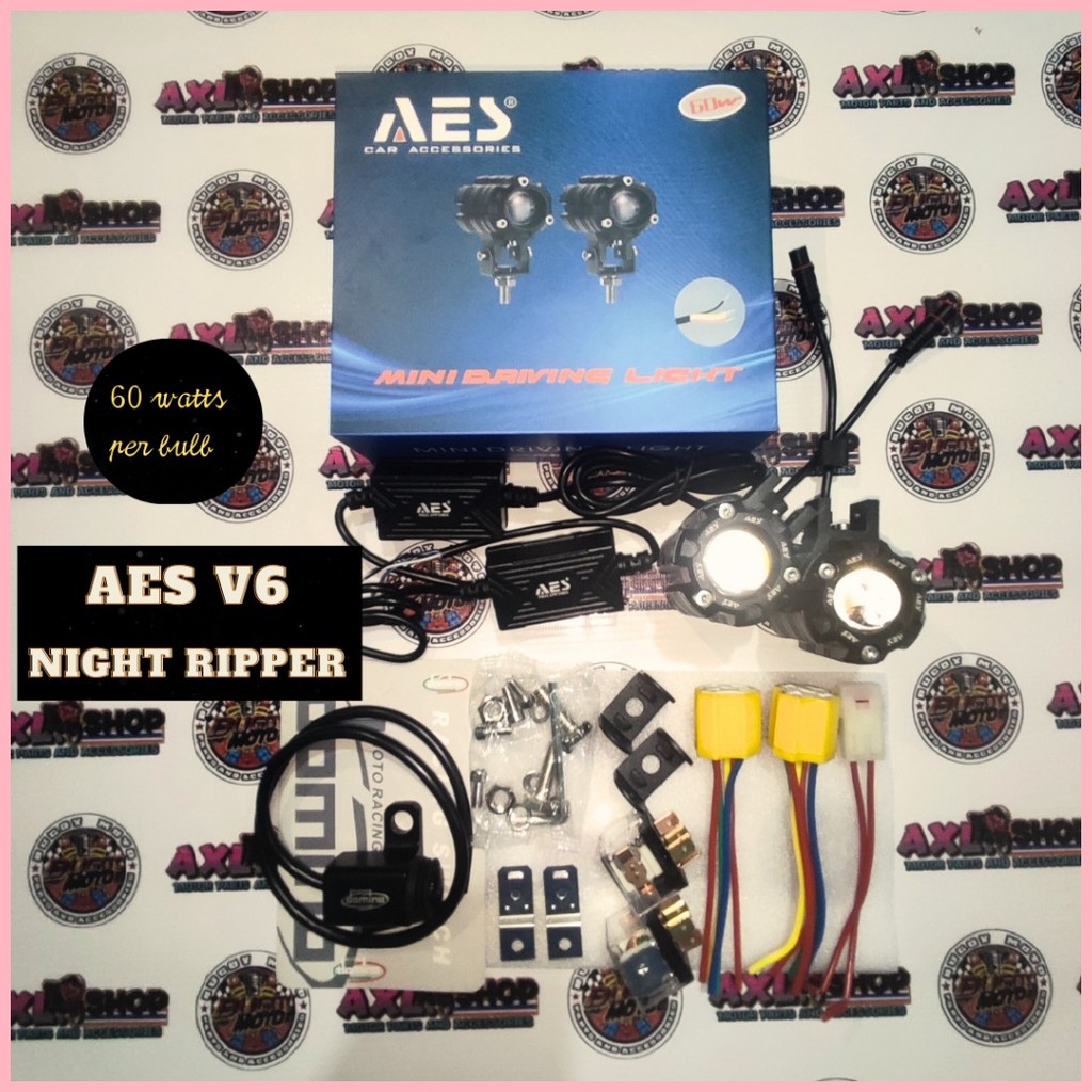 Aes 60watts mini driving light night ripper version 6 ( 60w per bulb ...