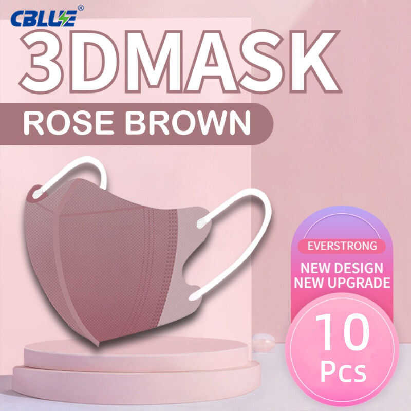 CBLUE 3D/5D Face 10Pcs Korea 3D Face-Lifting Protection Anti Mpox Mask ...