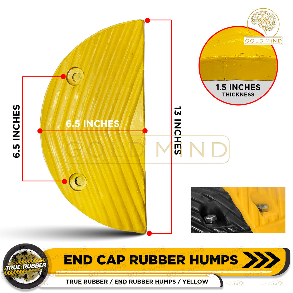 True Rubber Heavy Duty Rubber Speed Humps Bumps Modular Road Rump ...