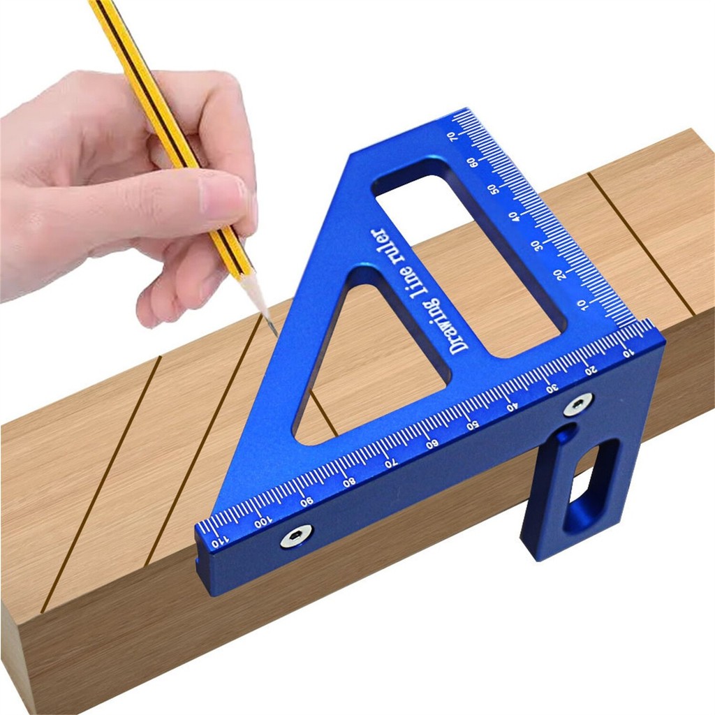 3D Multi Angle Measuring 45/90 Aluminum Alloy Woodworking Square ...