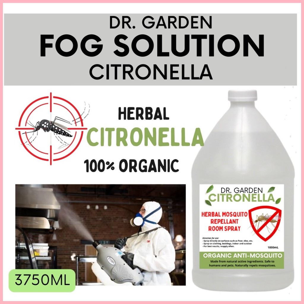 ¤ Dr. Garden Citronella FOG SOLUTION Anti Mosquito Room Spray Fogging