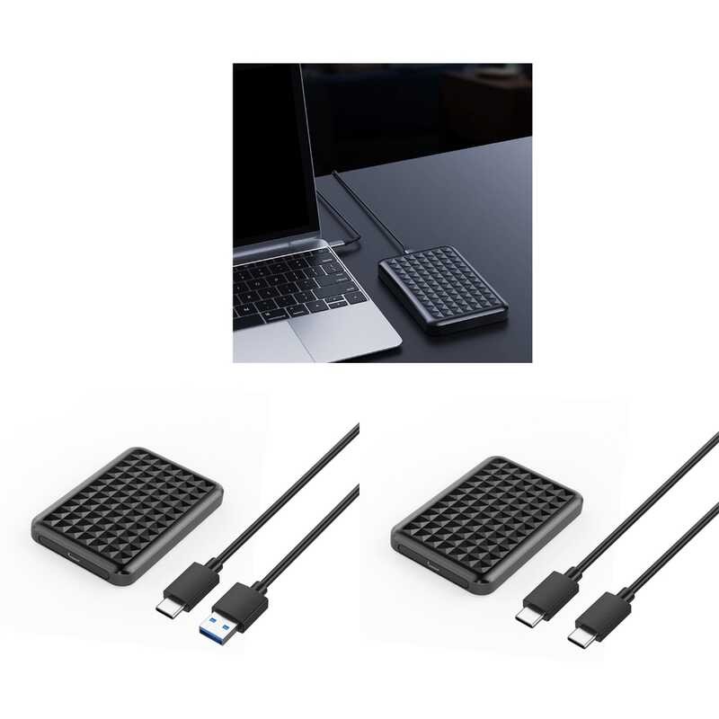 3.1 Hard Ღ USB Drive External Enclosure Box 6Gbps Highly Speed For 2.5 ...