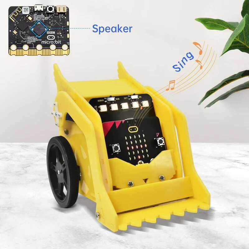 Keyestudio Microbit Desk Mini Car V2.0 Smart Rod Educational Robot Kit ...