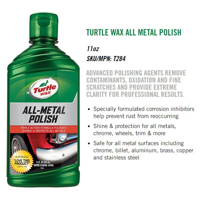 Turtle Wax All Metal Polish 325ml T284 | Shopee Philippines