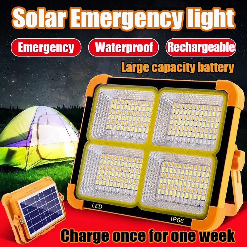 Portable Solar Emergency Light 400W/600W Outdoor Waterproof Solar Light ...